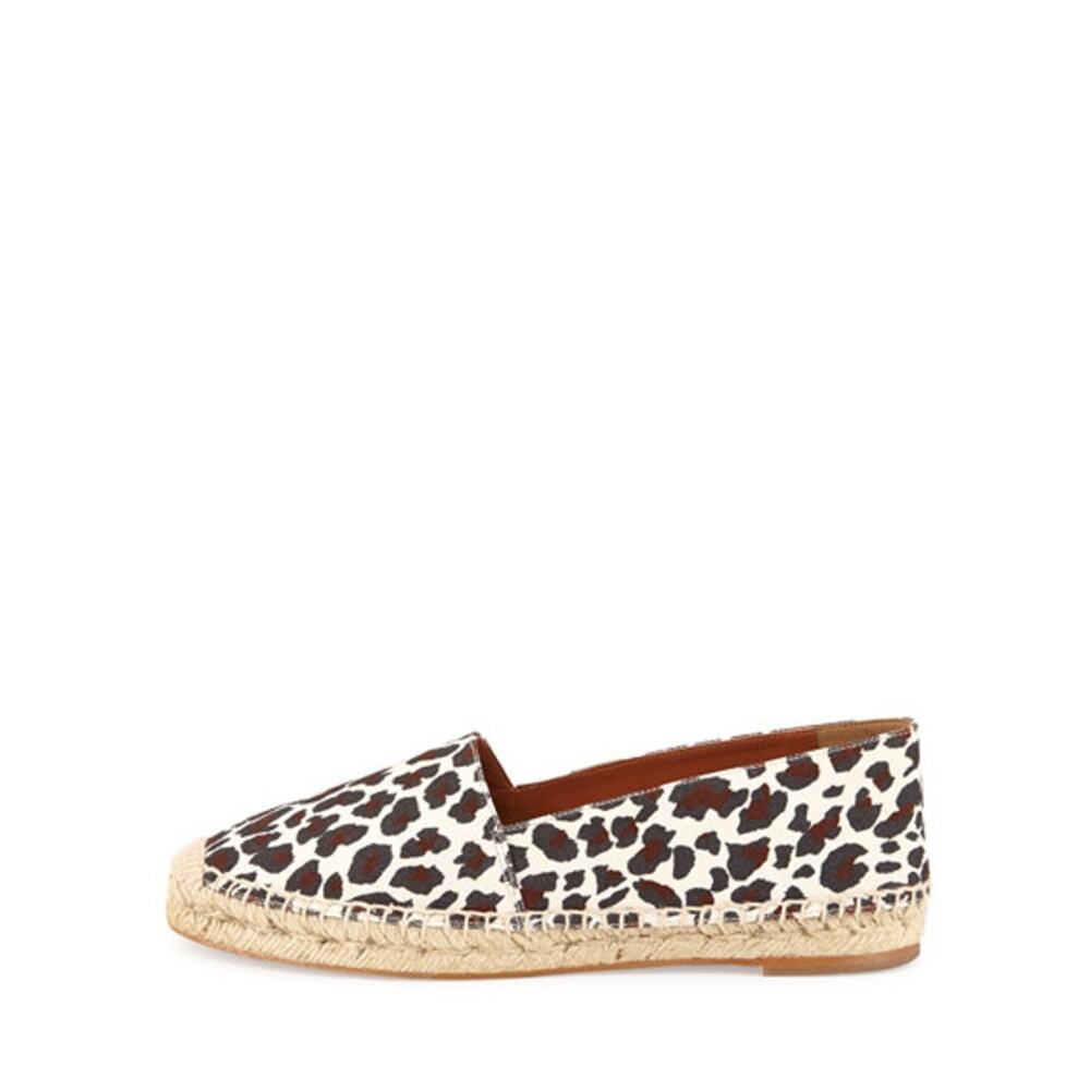 Stella McCartney Canvas Flat Espadrille in Leopard Print - Picture 3 of 11
